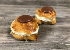 Fløde-fastelavnsbolle med hindbær